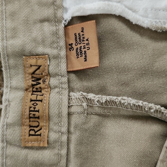 Ruff Hewn Tan Straight Leg Slacks - Picture 4 of 6